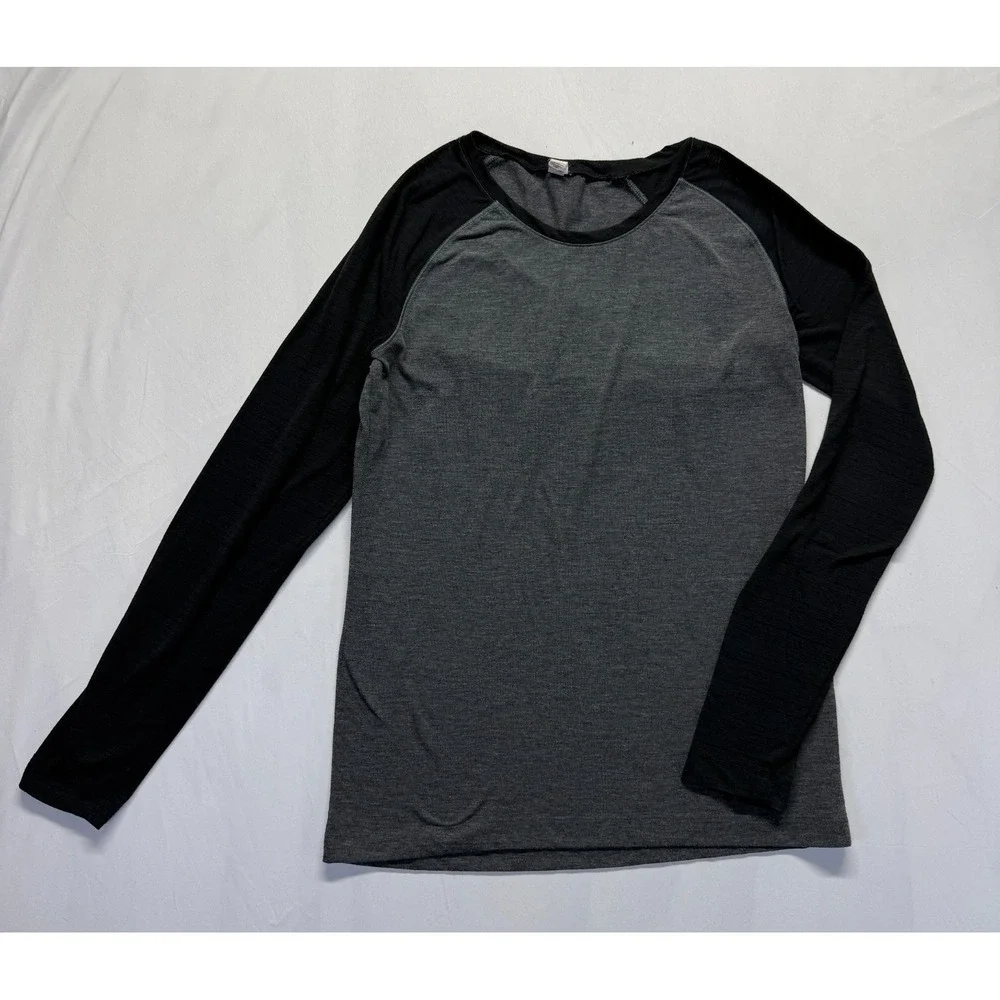 Under Armour Semi Fitted Shirt Men Small Heather Charcoal Black Athletic Workout